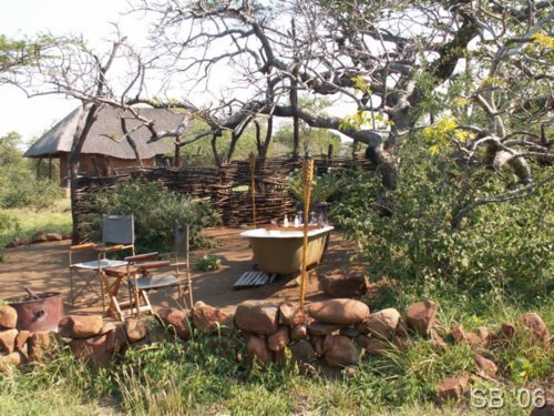 Unser "Badezimmer", White Elephant Bush Camp