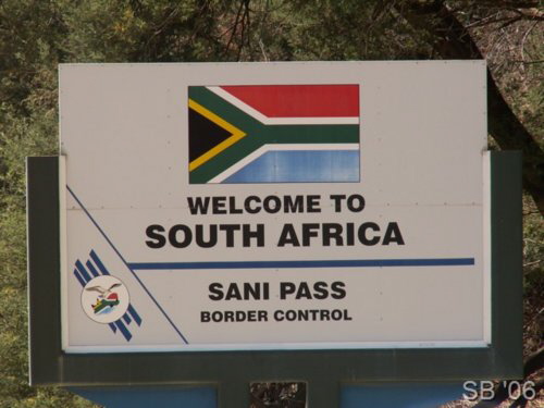 Der s�dafrikanische Grenzposten