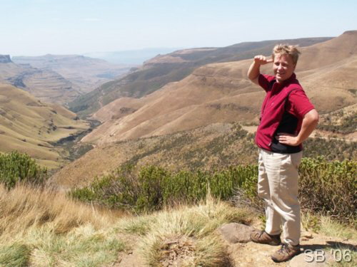 Da hinten ist irgendwo der Grenzposten 